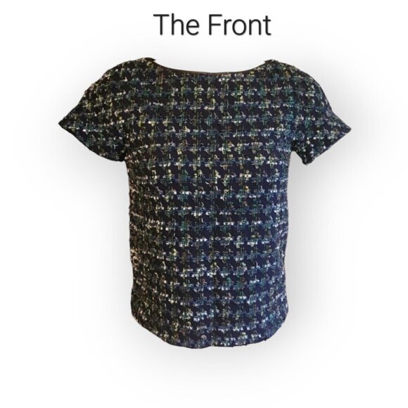 Derek Lam 10 Crosby Tweed Boucle Top Size 0 - Picture 4 of 12